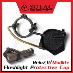 Nylon Flashlight Protective Cover Tactical Scout Light Flashlight Cap Hunting Accessories For Modlite/Rein2.0 SOTAC