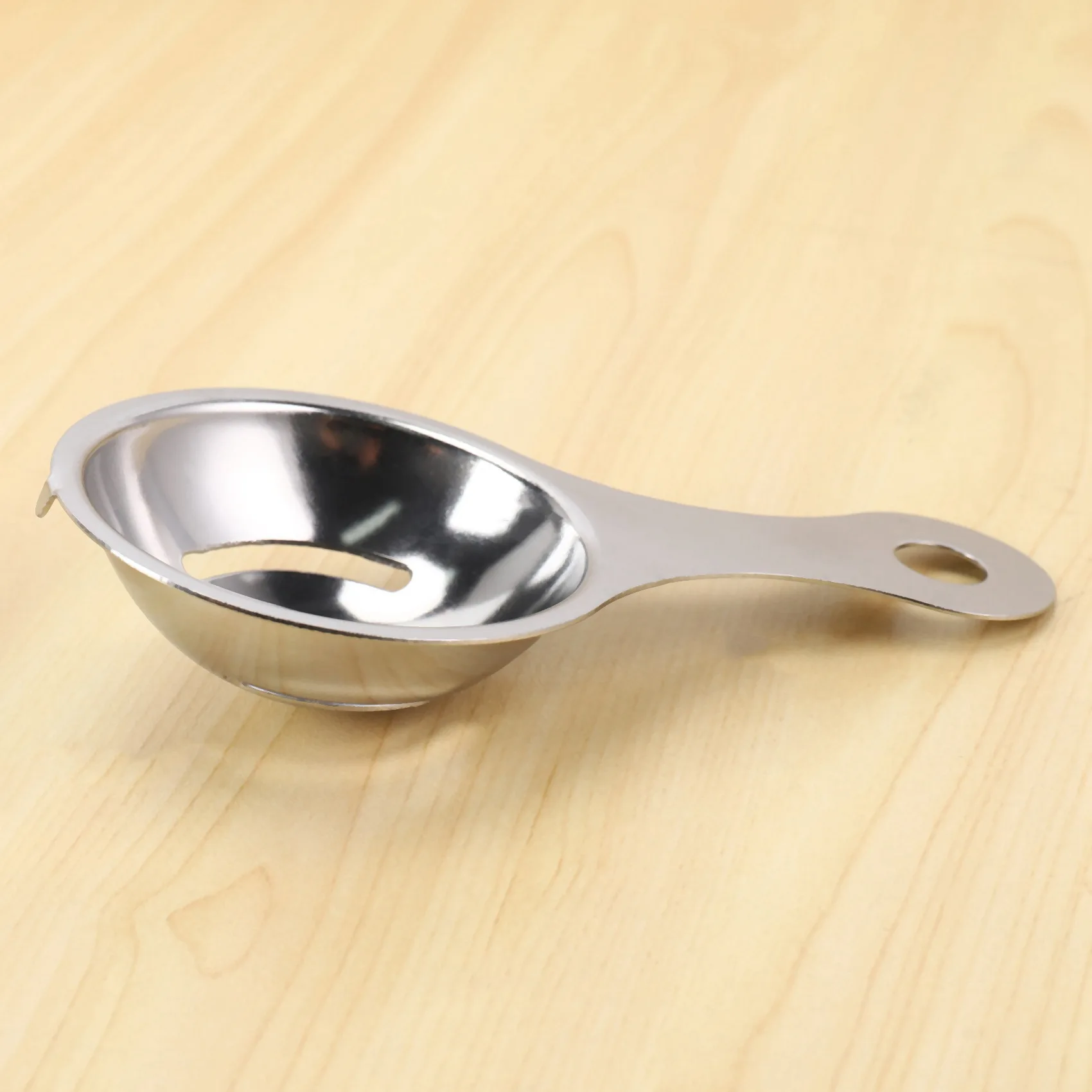 ABBN-2X Separador de yema de huevo en separador de acero inoxidable Dispositivo de tamiz de huevo blanco Mini utensilios de cocina (13 x 7 x 2,8 cm)