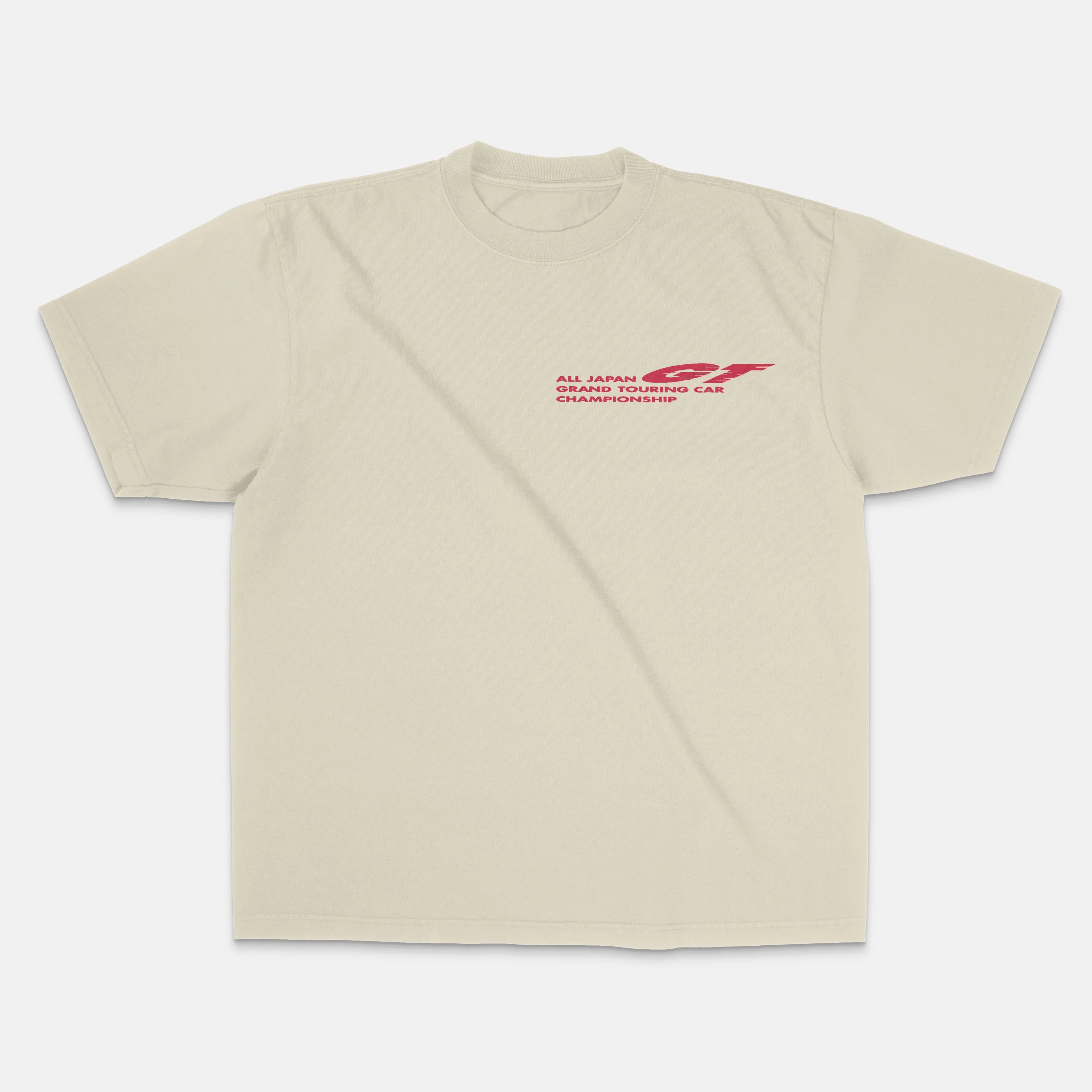 Weißes 1994 All Japan GT Fuji Race JDM Retro Racing T-Shirt aus Baumwolle mit Grafikdruck für Herren und Damen, Sommer-Streetwear – Detail 4
