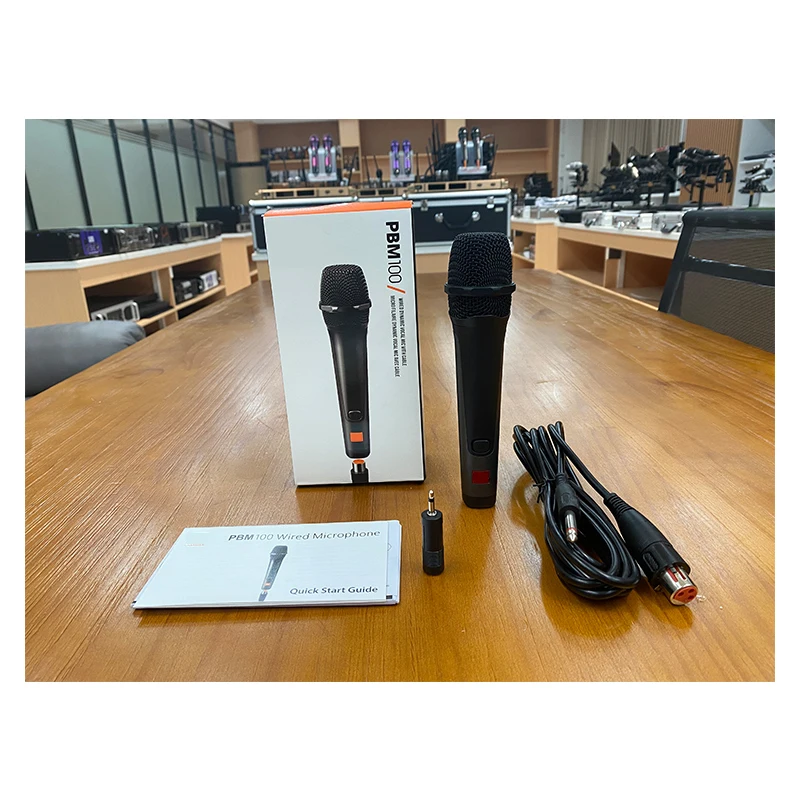 

Wired microphone Karaoke rod slightly live broadcast set supporting recording handheld PBM100 wired microphone