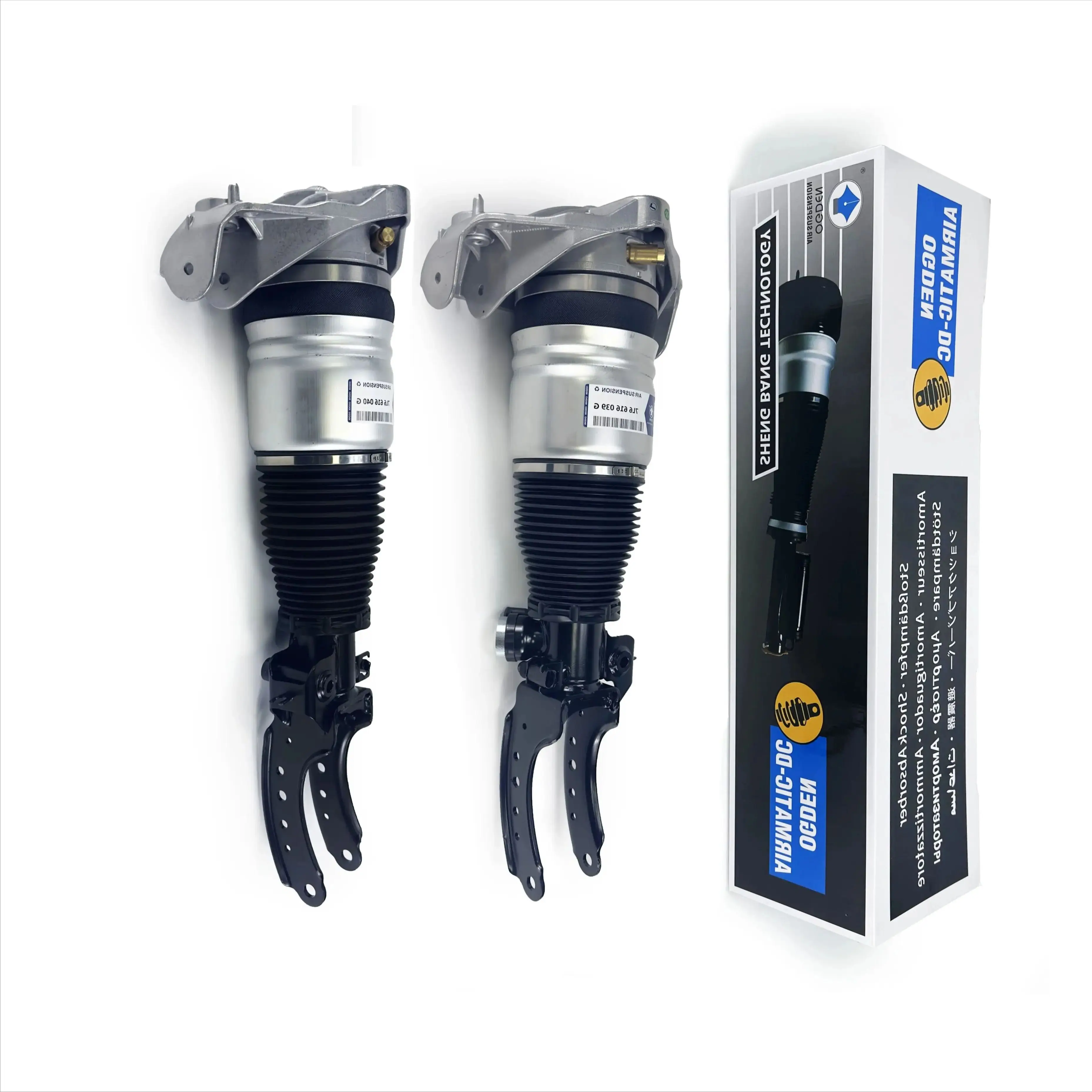 2 szt. Przedni lewy + prawe zawieszenie pneumatyczne amortyzator dla Q7 Porsche Cayenne VW Touareg 7 l6616039 7 l6616403b 7 l8616040d 7 l5616404