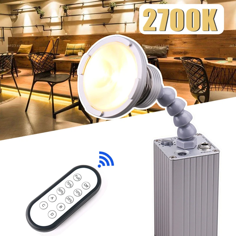 2700K Warm White Wireless Battery Wedding Venue Uplight Pinspot Light