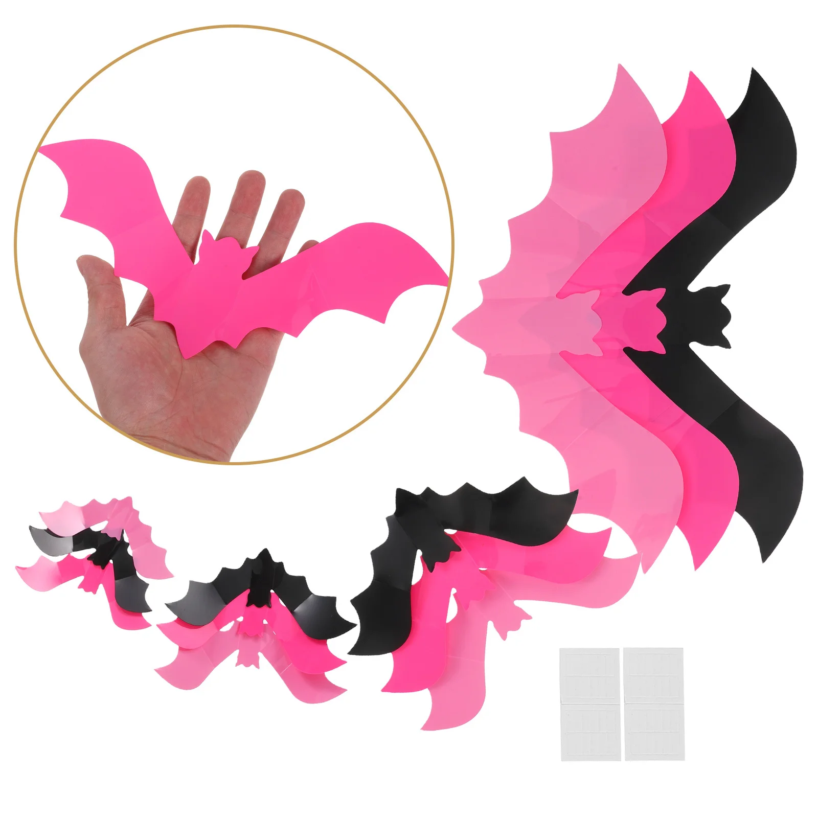 

48 Pcs Bat Wall Stickers Halloween Party Decorations Bathroom Creepy for 3d Walls Decals