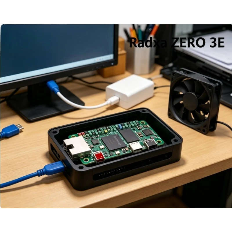 Radxa ZERO 3E RK3566 SBC Quad-core CPU GPU NPU 1080P HDMI Gigabit Ethernet Pin Header