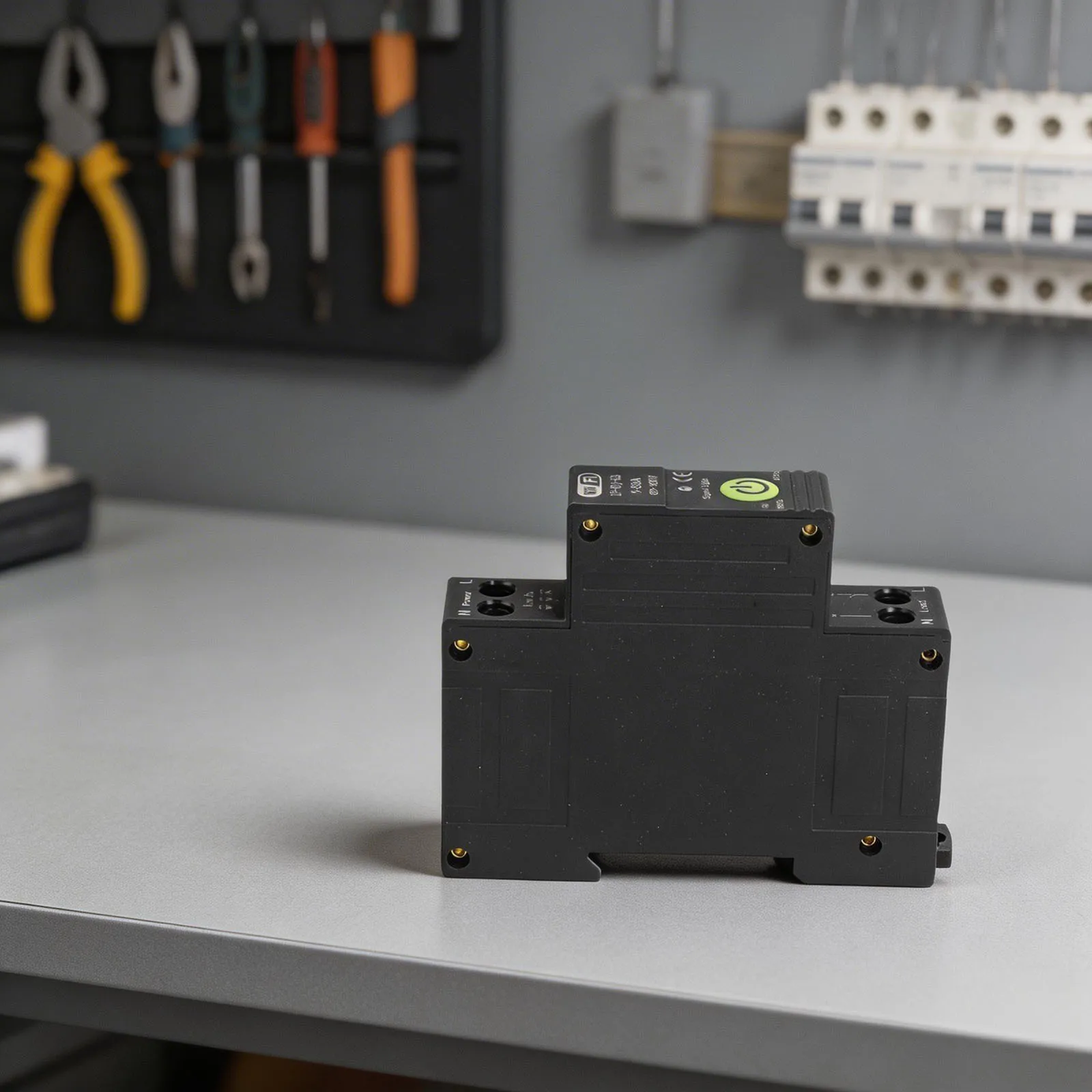 Prepaid Energy Management Real-time Electricity Tracking Control Circuit Breaker Hands-free Leakage Protection As Shown