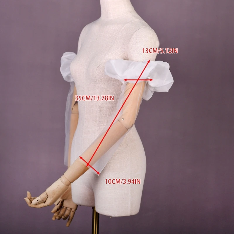  Elegant Arm Cover for Weddings Soft Breathable Fabric Adjustable Fit Formal