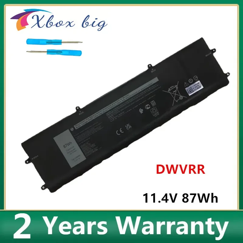 

DWVRR 0017GN 0NR6MH Laptop Battery For Dell Alienware X15 R1 Dell Alienware X17 R1 11.4V 87Wh