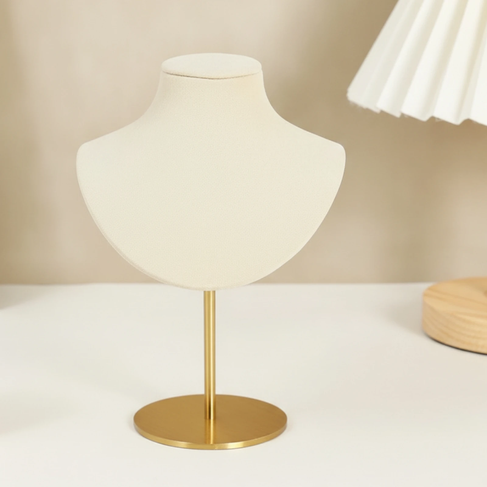Detachable Necklace Display Stand Professional Freestanding Jewelry Bust Stand Scratch-Resistant Space-Saving