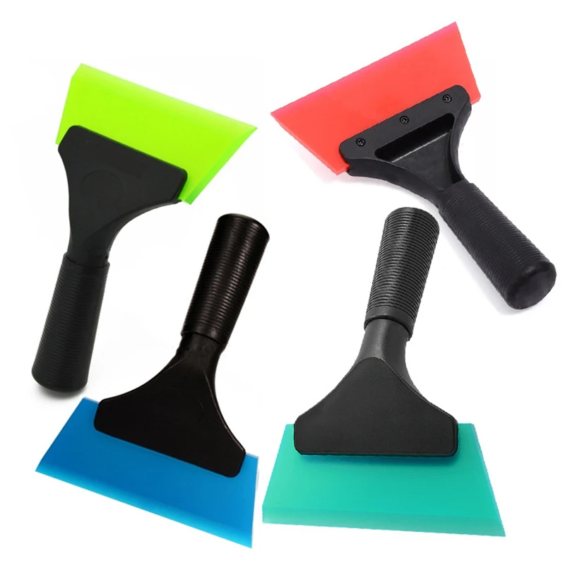 1Pc Clean Scraper Shovel Multifunction Auto Window Tints Soft Silicone Scraper Water Blade Wiper Glass Handy Car Cleaner Tool