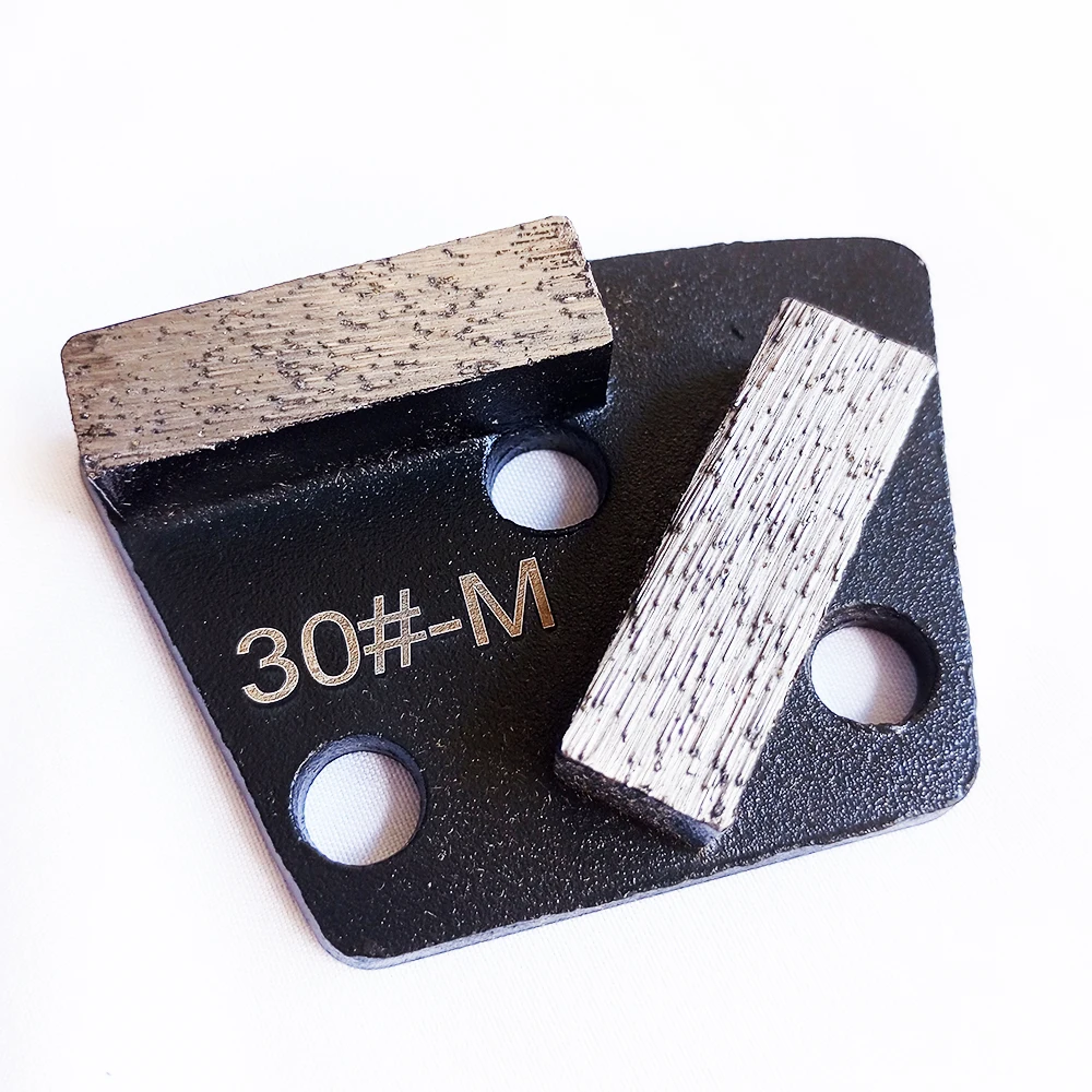 Almohadilla abrasiva de rueda de bloque de disco de molienda de Metal, segmento de diamante sinterizado trapezoidal, suelo de hormigón de terrazo