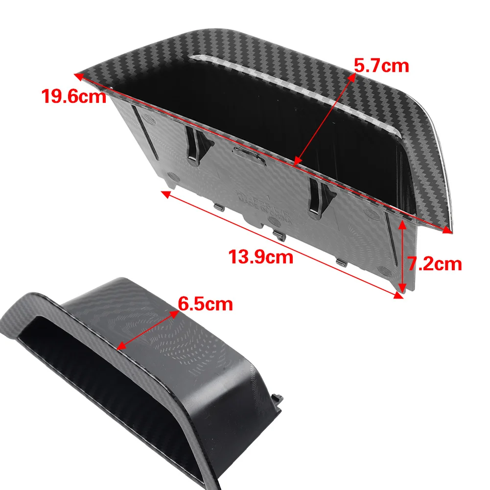 Carbon fiber Pattern Car Interior Driver Side Door Pull Handle Storage Box Cover For BMW X3 F25 2010-2016 For X4 F26 2014-2017