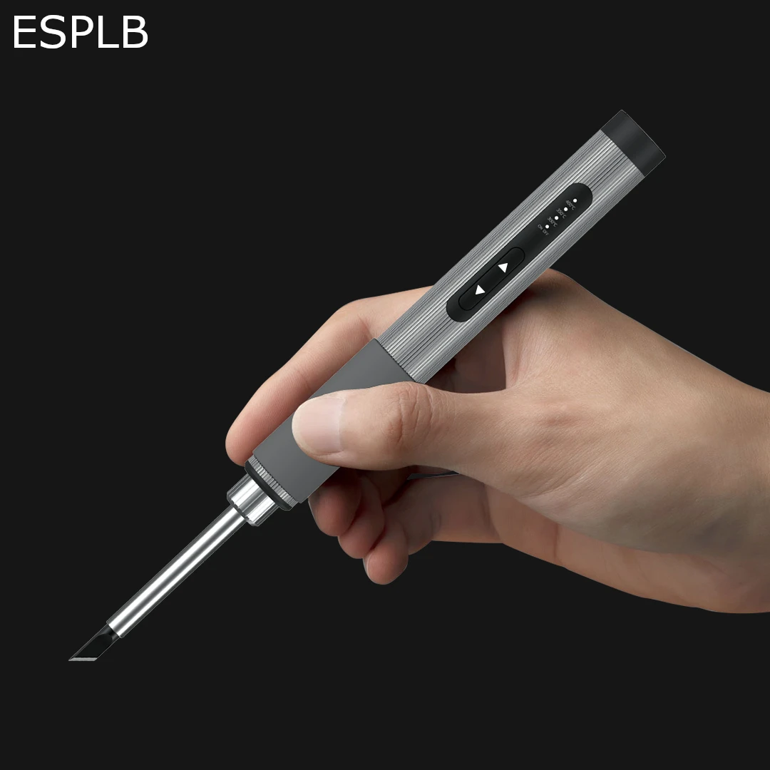 ESPLB 72W Portable Soldering Iron Intelligent Metal Body Electric 300-450℃ Rapid Heating Soldering Pen Temp Calibration Voltage