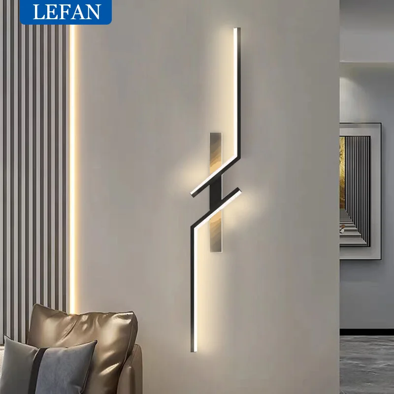 moderno minimalista led cabeceira lampada de parede luz interior sala quarto escadas tv fundo decoracao luzes lampadas 01