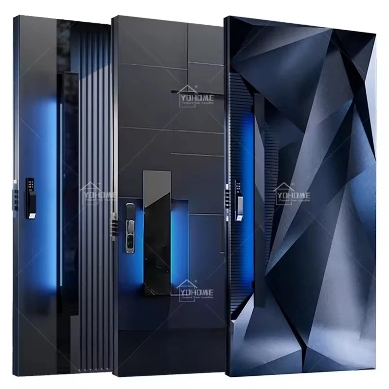 

Outdoor cast aluminum door high-end residential entrance door security anti-theft villa gate cast aluminum hinge