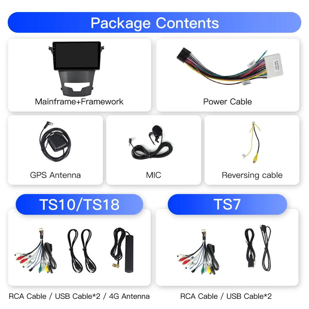 8-Core 2 Din Android 13 CarPlay Car Radio Multimedia Video Player For SsangYong Korando 3 Actyon 2 2013-2017 Navigation GPS RDS