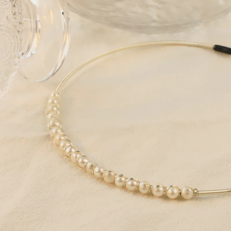 

Оригинальный дизайн, кольцо с натуральным жемчугом, воротник, легкая роскошная цепочка на ключицу, колье на шею, женское модное ожерелье, белые бусины, ювелирные изделия