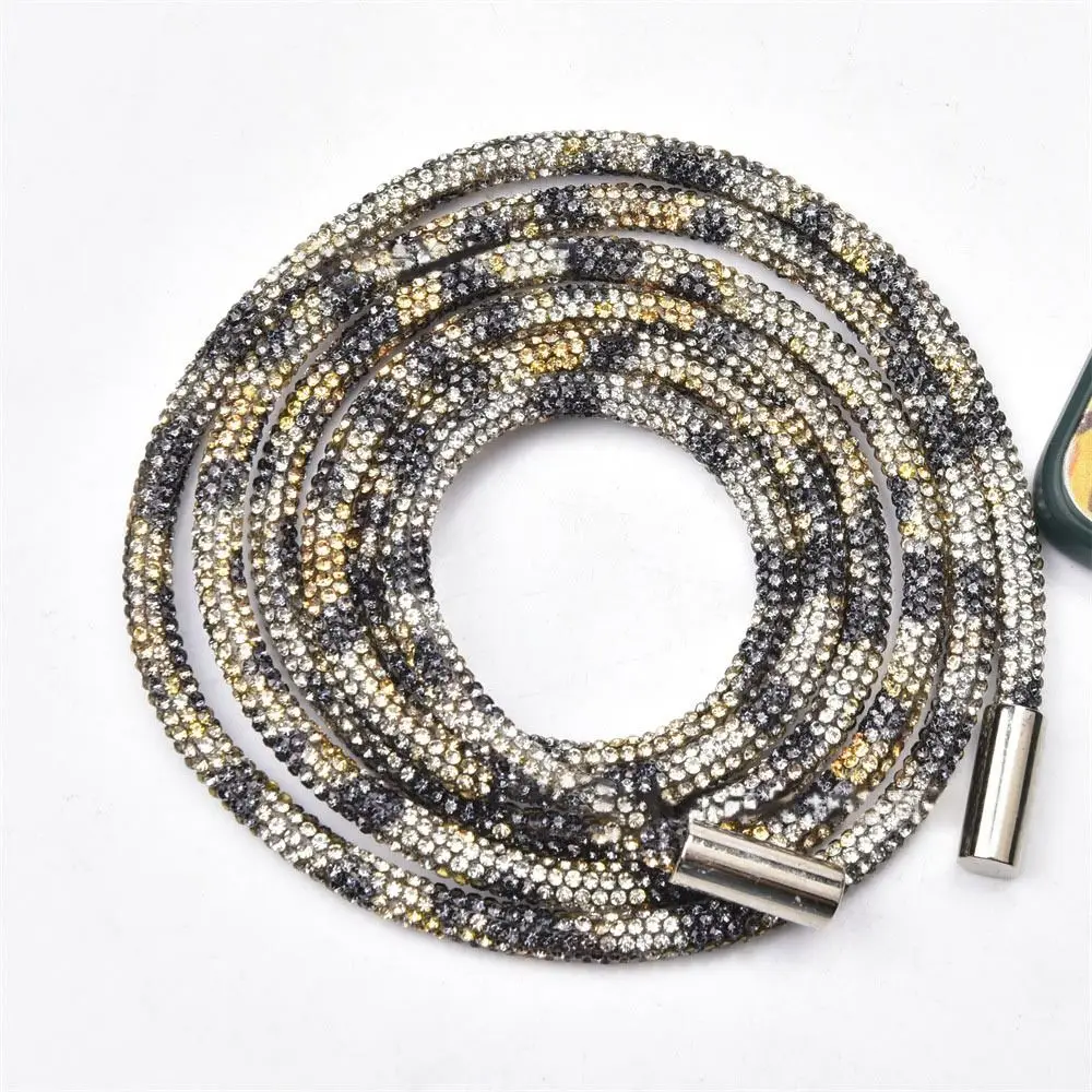 Replacement Accessories Hoodie Trouser Sweatpant Diamond Rope Rhinestone Drawstring Bright Crystal String Shiny Round Cord
