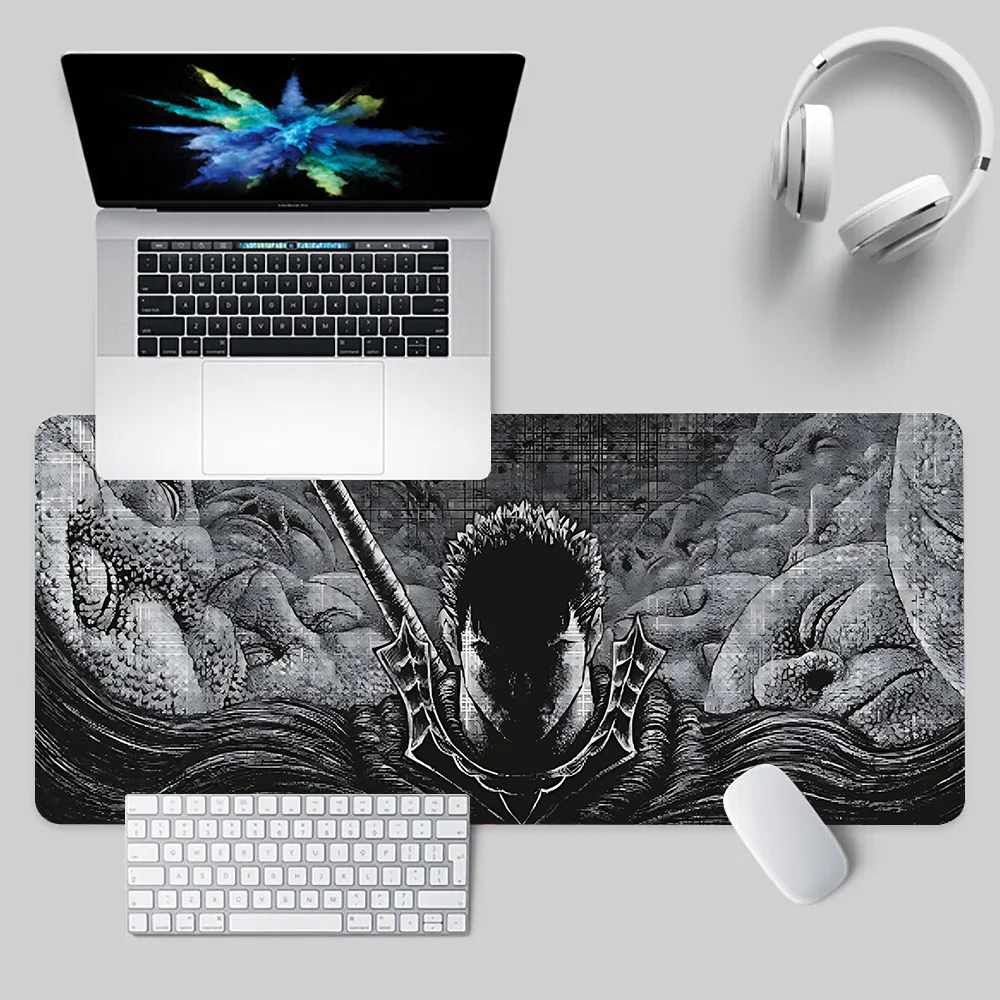 BerserkS Mousepad HD Printing Computer Gamers Locking Edge Non-slip Mouse Pad XXL90x40cm Keyboard PC Desk Pad