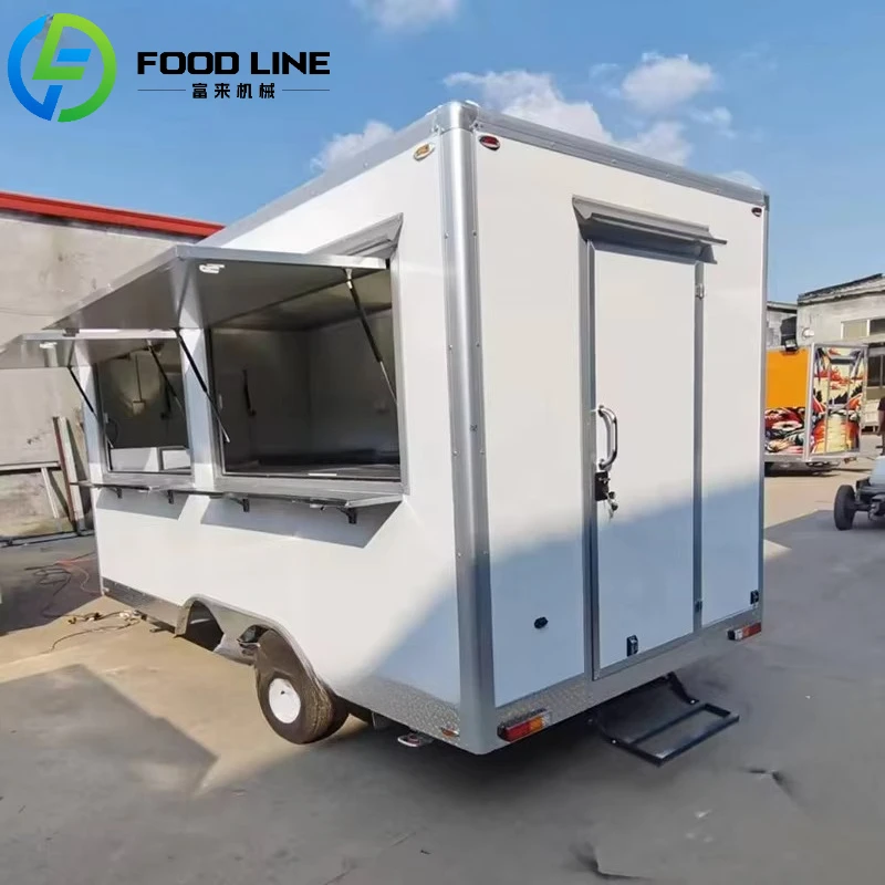 

Concession Trailer Vending Truck Multi-Functional Custom Branding Food Trailer for Smoothies Sandwiches BBQ Coffee