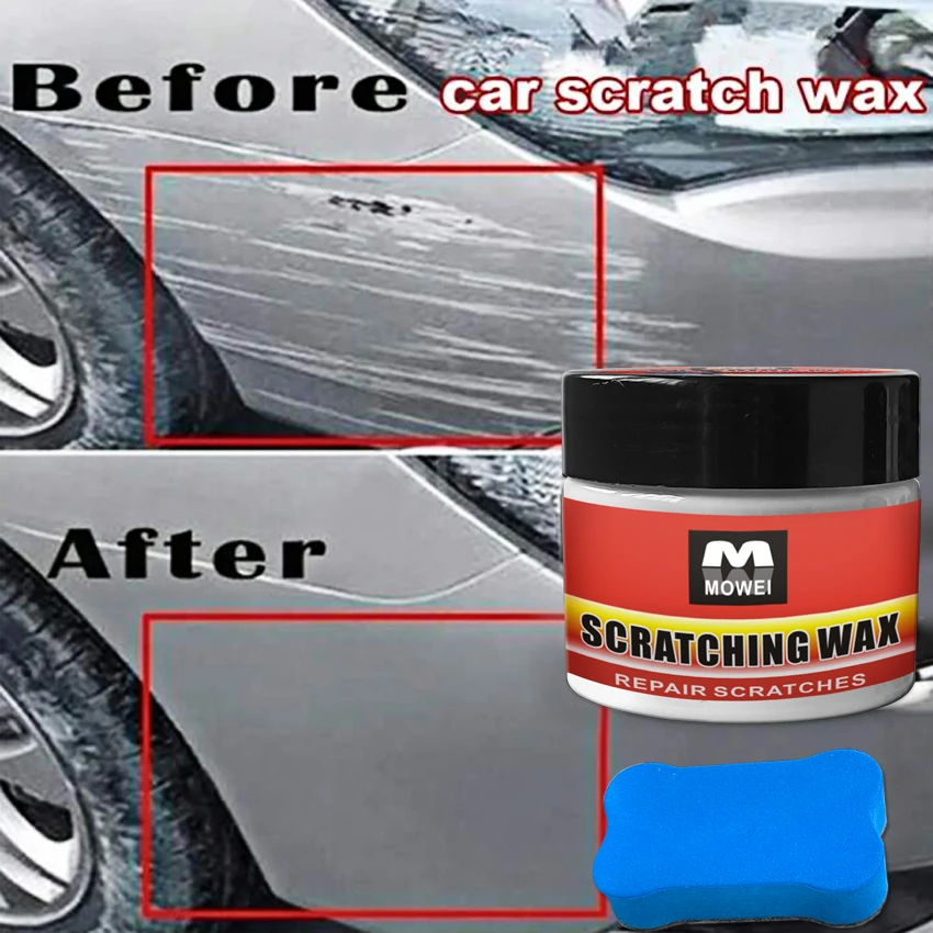 Professional-Grade Car Scratch Wax Kit - Remove Minor Scratches Restore Vehicle's Original Glossy with Long-Lasting Protection