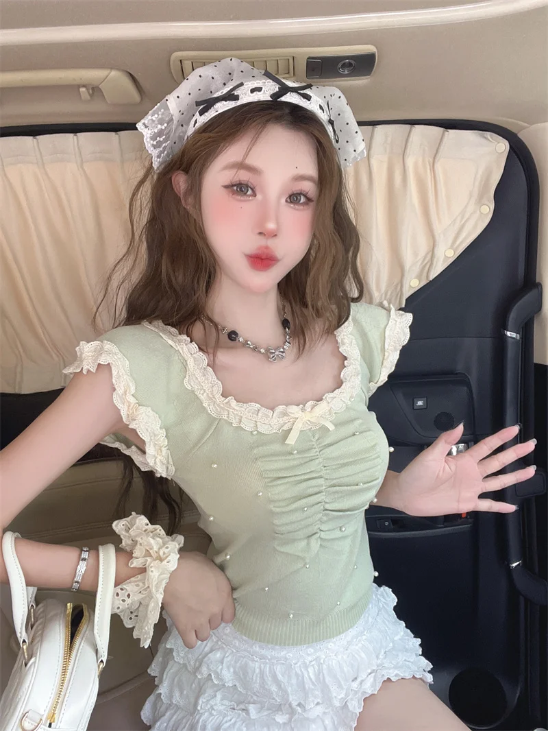 

Футболки с коротким рукавом, женские милые винтажные топы с цветочным принтом, свободный крой, удобные дышащие повседневные женские летние тренды в корейском стиле