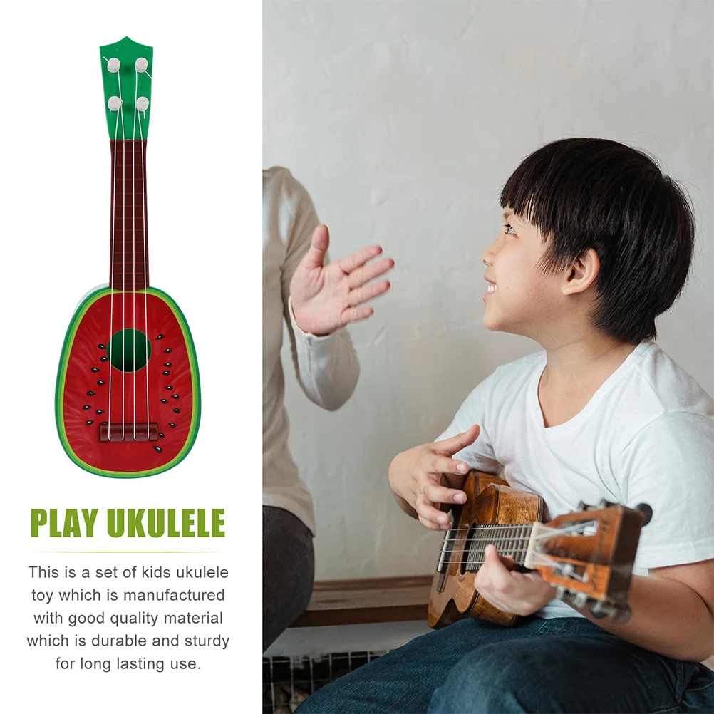 2 pçs música guitarra cordas instrumentos crianças instrumentos musicais de plástico presentes aprendizagem precoce brinquedos guitarra mini brinquedos musicais