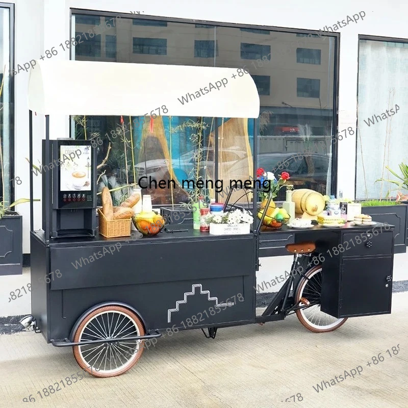 Stall Movable Camp Food and Drink Display Cart Supermarket Promotional Ice Cream Cart