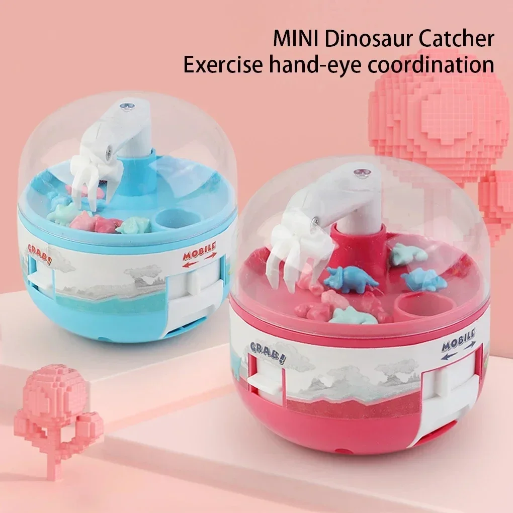 Creative Children Toys Mini Dinosaur Catch Machine Toy Parent-child Interactive Dinosaur Grabbing Capsule Kids Toys Gift