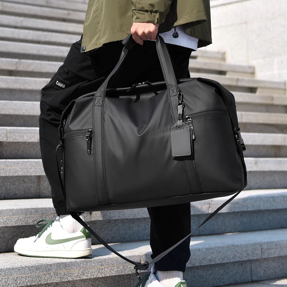 Men's Gym Bag - Black Adjustable Shoulder Strap Duffel bags for Gym, Travel and Sports Lovers, Fitness Gear Bags Мужская сумка