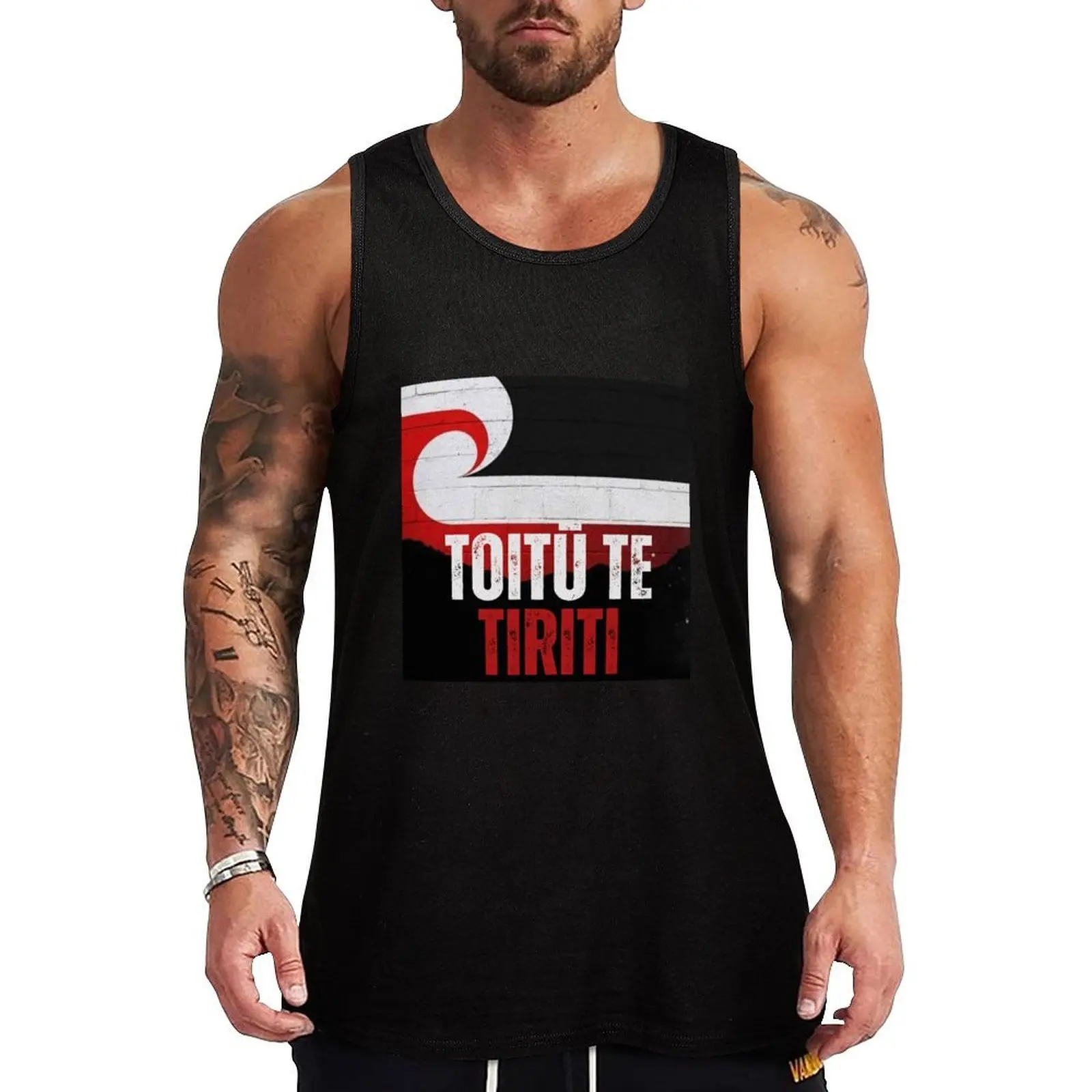 

Toitū Te Tiriti - Treaty Integrity Tank Top Outdoor Work Tank Top Rugged Sleeveless Wear