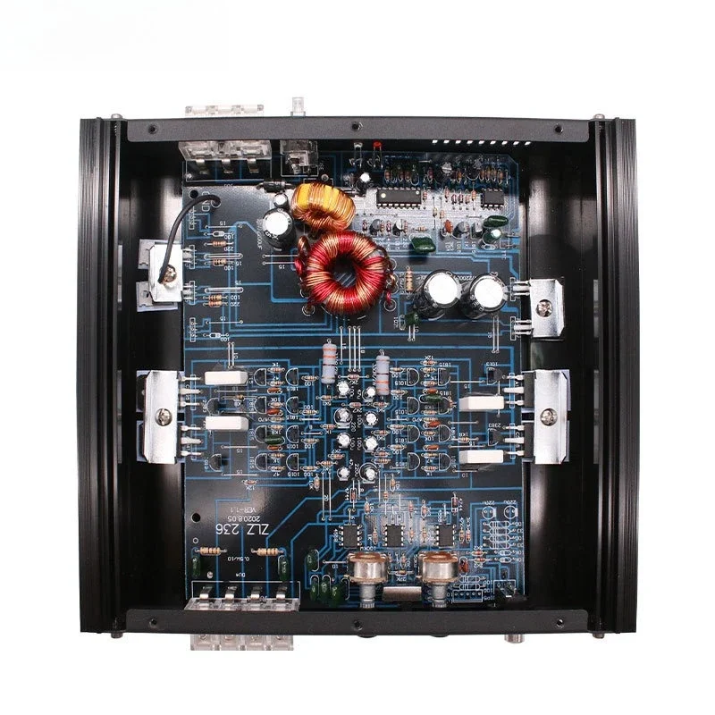 新しい12v車載ハイパワー2-100wカーオーディオ改造、2チャンネルツーウェイカーパワーアンプ付き