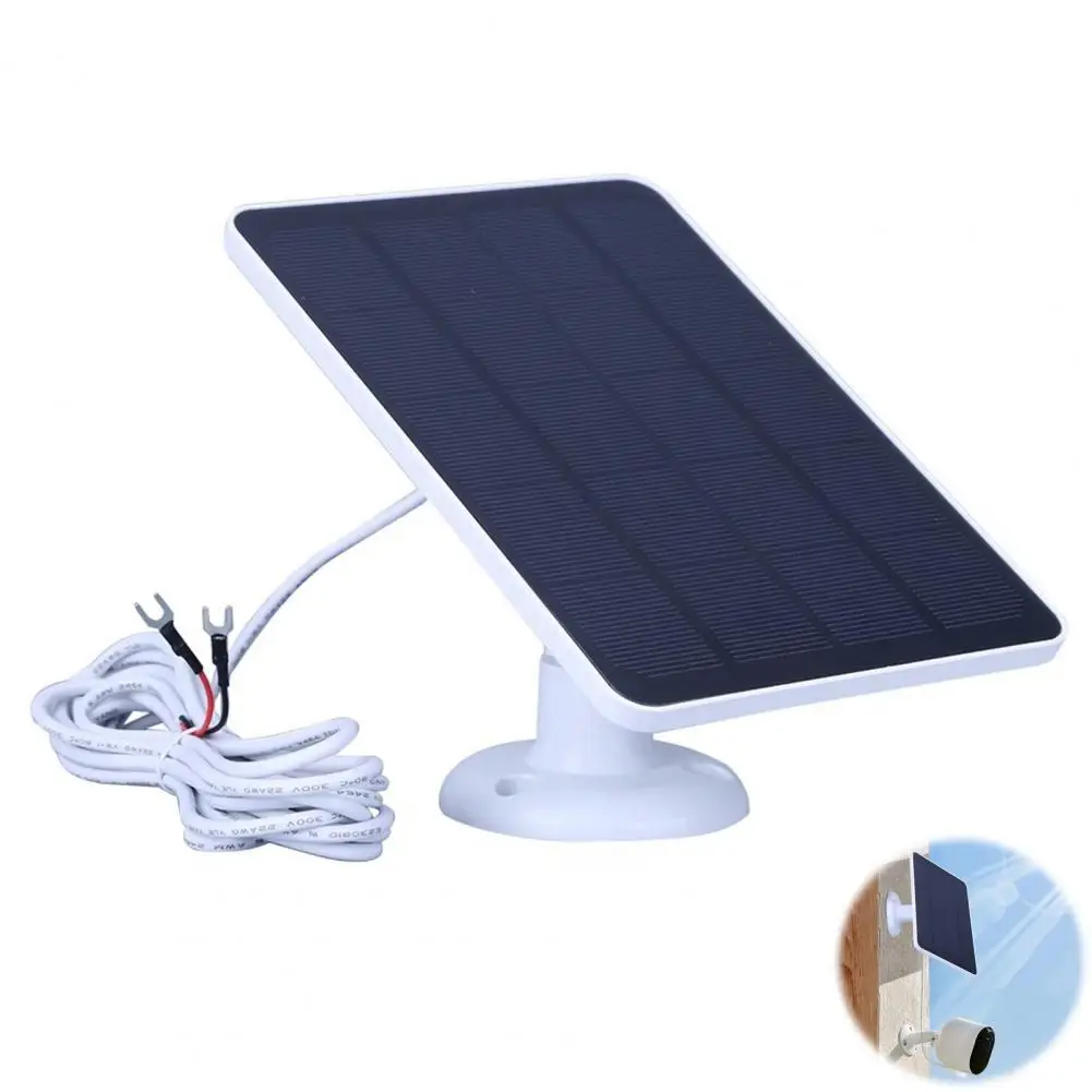 Ultra-thin Solar Panel 4w Solar Panel Charger for Ring Doorbell Camera Waterproof Outdoor Usb-c Solar Charger with 10ft Cable