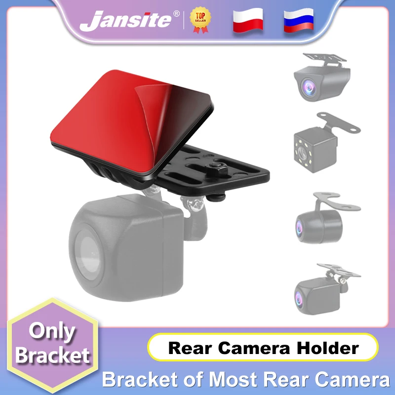 Jansite Rear Camera Holder Rear Window Bracket Mount for Most Rear Camera Dash Cam for Jansite Car Rear Cam