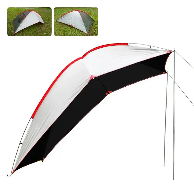 

Outdoor Camping Garden Uv50+ Wind Protection Canvas Tent Portable Shade Beach Sun Awning Shelter