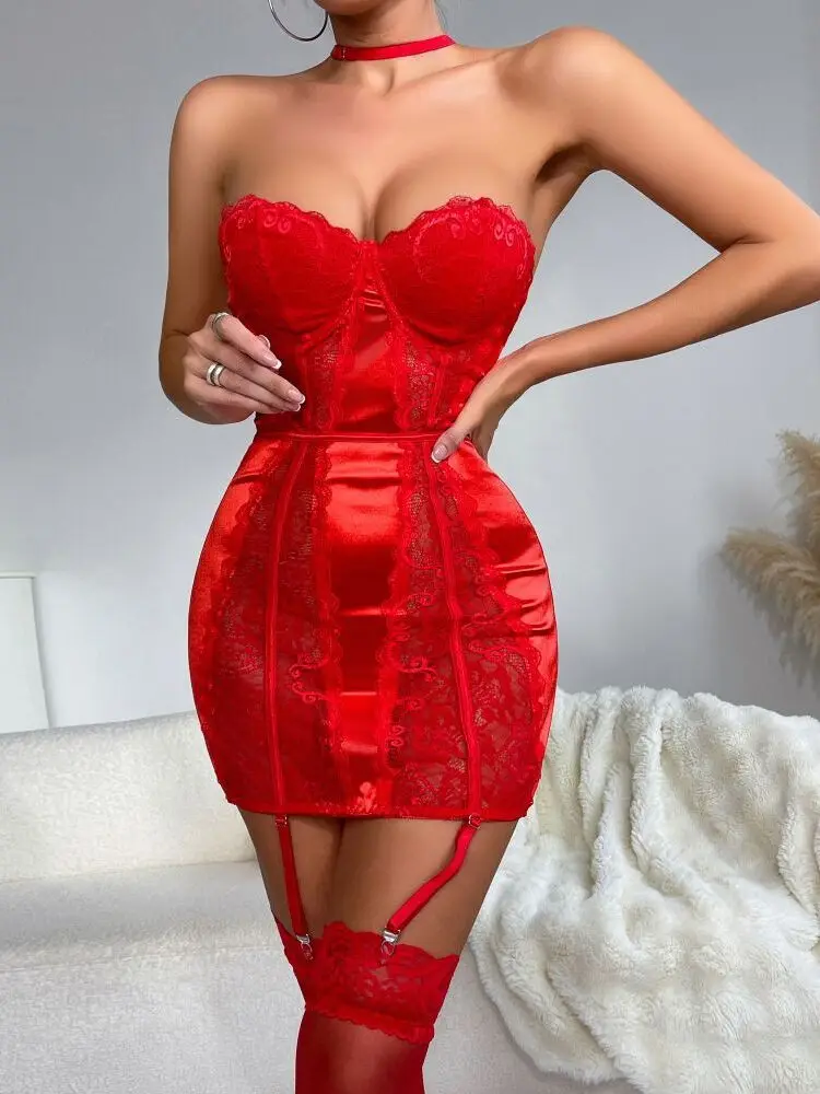 

Сексуальное красное кружевное лоскутное платье с глубоким вырезом Bal Club Dr, женское платье ter Ne, уличное платье длиной, материал из полиэстера