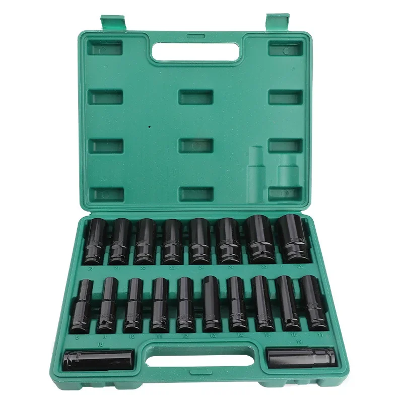 10-20Pcs 확장 소켓 헤드 8-32mm 전기 소켓 세트 텔레스코픽 소켓 헤드 자동차 유지 보수 도구 육각 확장