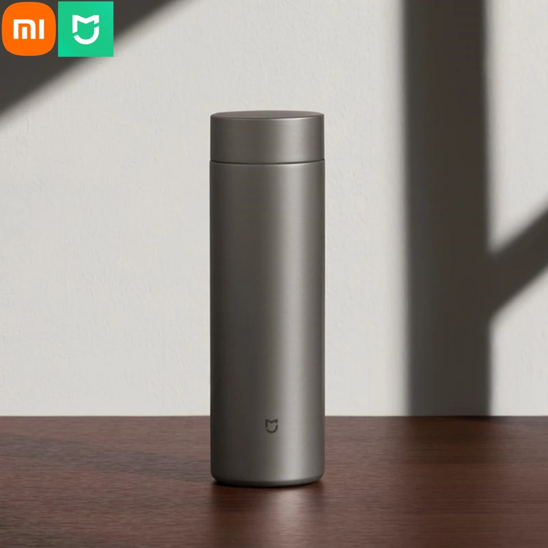 كوب ترمس Xiaomi Mijia Ti2/Ti مادة تيتانيوم نقية لمدة 6 ساعات تحافظ على الدفء مادة طبية لا توجد معادن ثقيلة ضارة مشروب صحي