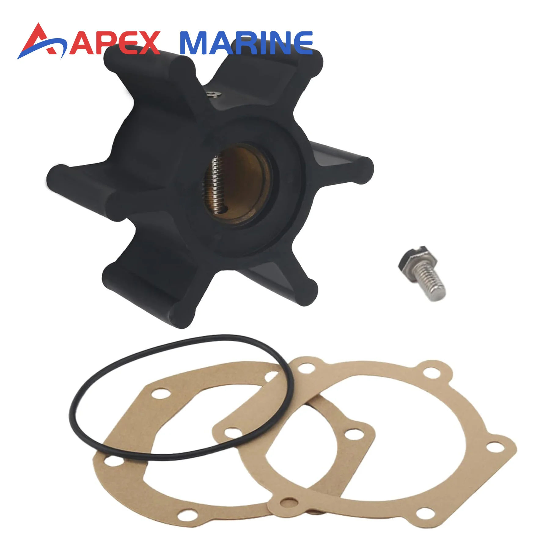 Flexible Impeller Repair Kit Compatible with Westerbeke 4.0 5.0 BCD 6.0 6.5 7.5 11.0 11.5 BTD Marine Engine Cooling Water Pump
