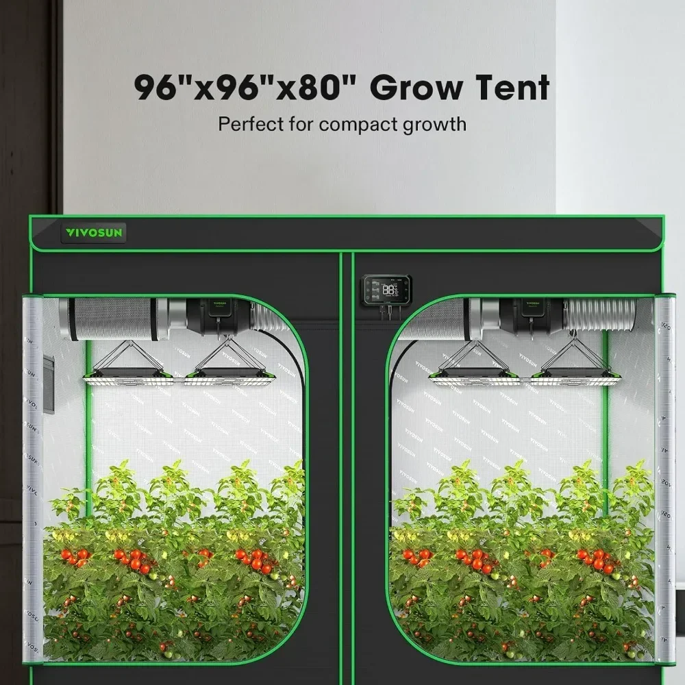Growing Tents,  High Reflective Mylar with Observation Window and Floor Tray