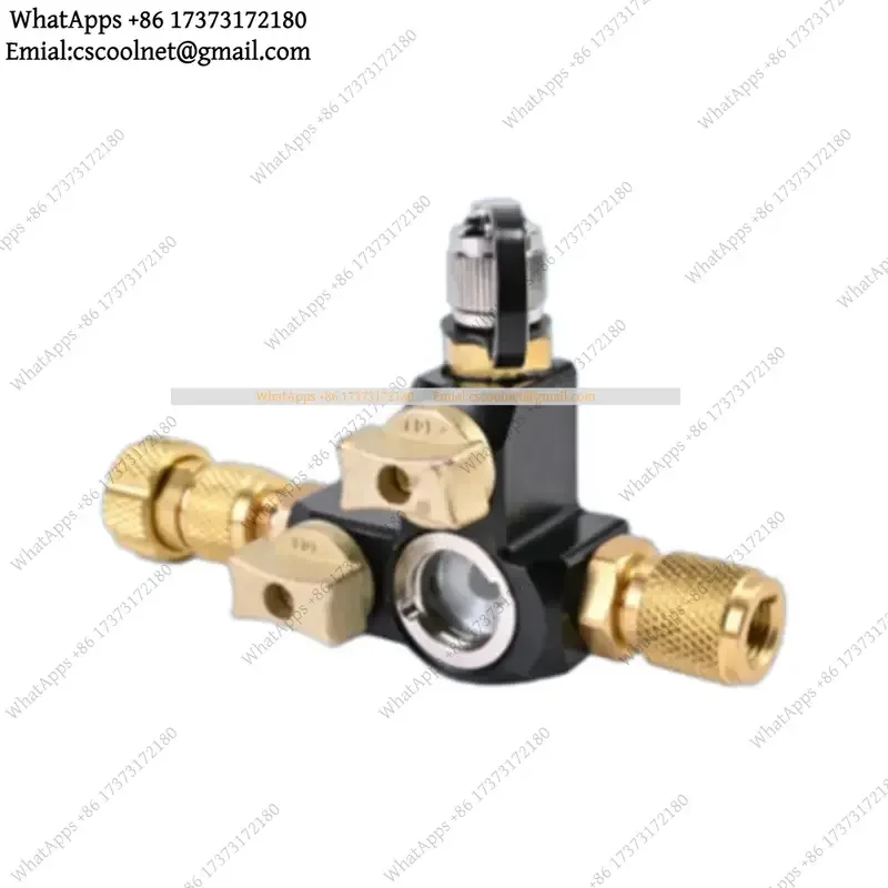 JS01 HVAC Valve Core Removal Tool 1/4 Inch Dual Valve Sight Glass R134a AC Service Port Remover Replacement Parts