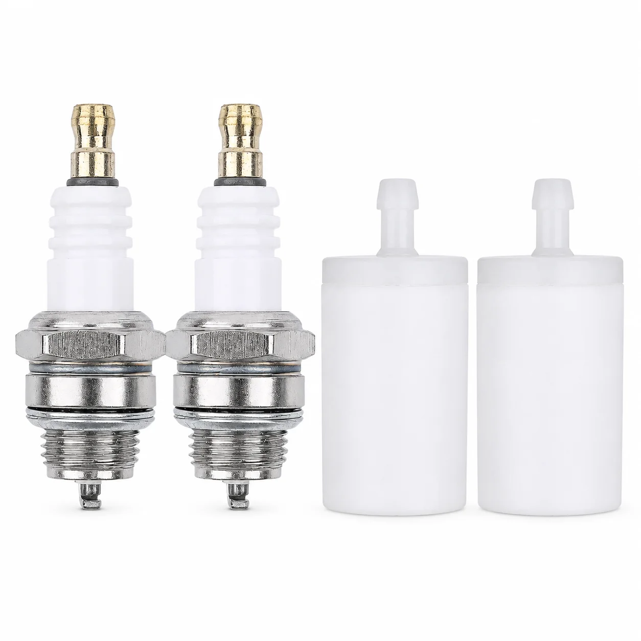 Fuel Filter Spark Plug Kit Compatible with Husqvarna 50 51 55 61 268 268XP 272 272XP Chainsaw Tune Up Replacement Parts Set