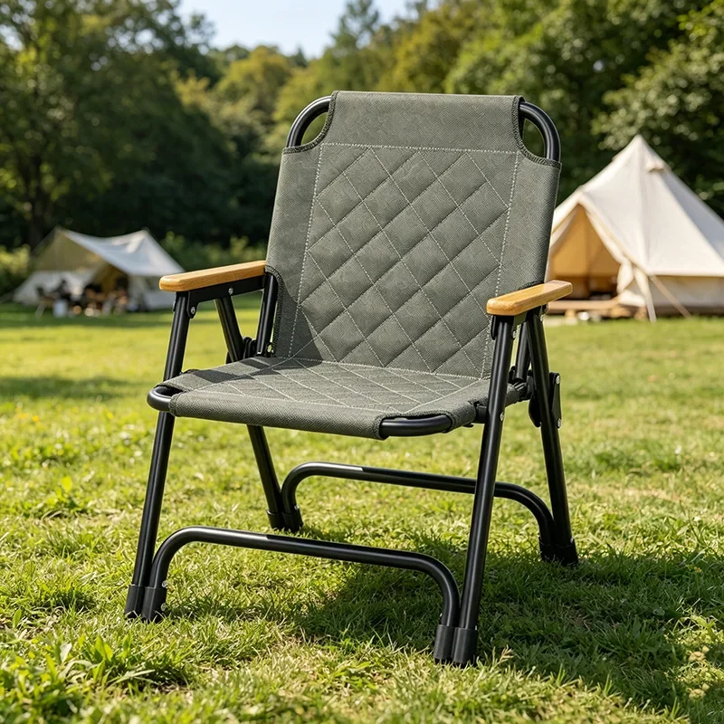 AOLIVIYA Kermit Stool Comfortable Backrest Portable Factory Camping Chair Beach Picnic Chair Outdoor Garden Sun Folding