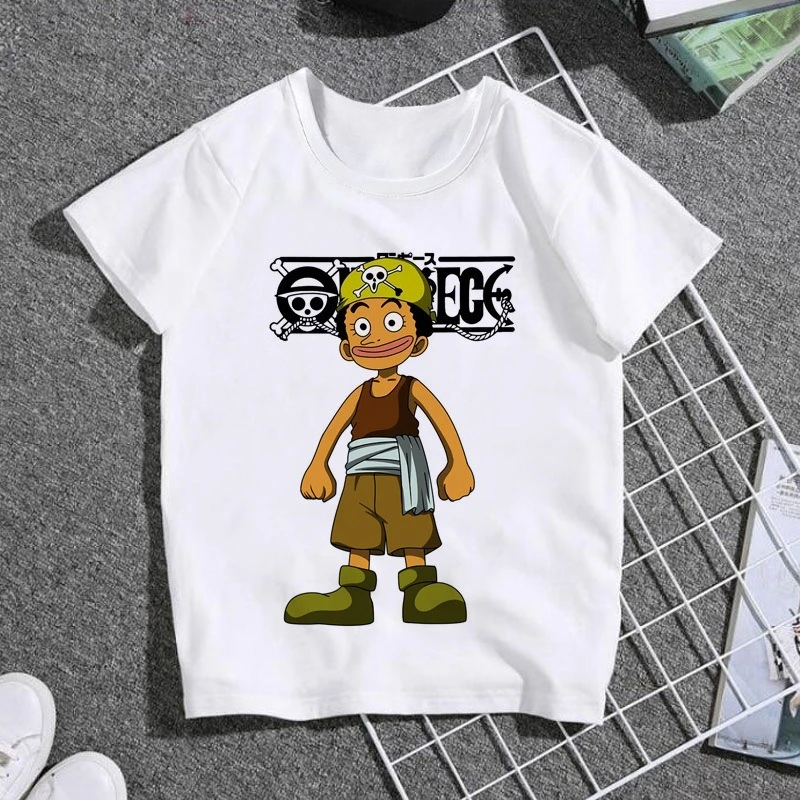 

2026 One Piece Luffy Zoro Printed Cotton Short-sleeved T-shirt Cartoon Men's and Women's Summer Casual Versatile Top Y2k Tee