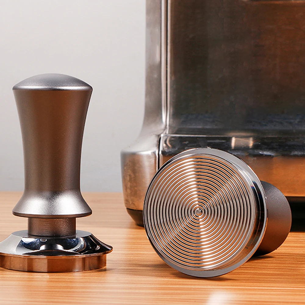 

Coffee Press 304 Stainless Steel Elastic Press Hammer 53mm Ltalian Press Coffee Machine Matching Equipment Aluminum Alloy Handle