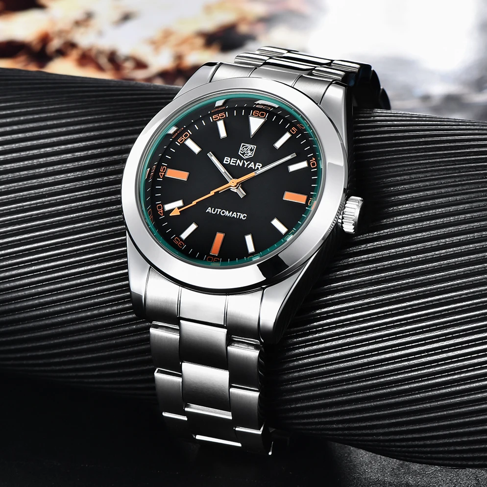 BENYAR 2026 New Mens Watches Top Brand Luxury Watch Men Automatic Mechanical Waterproof 50M Luminous Sports Wristwatch for Men view 3