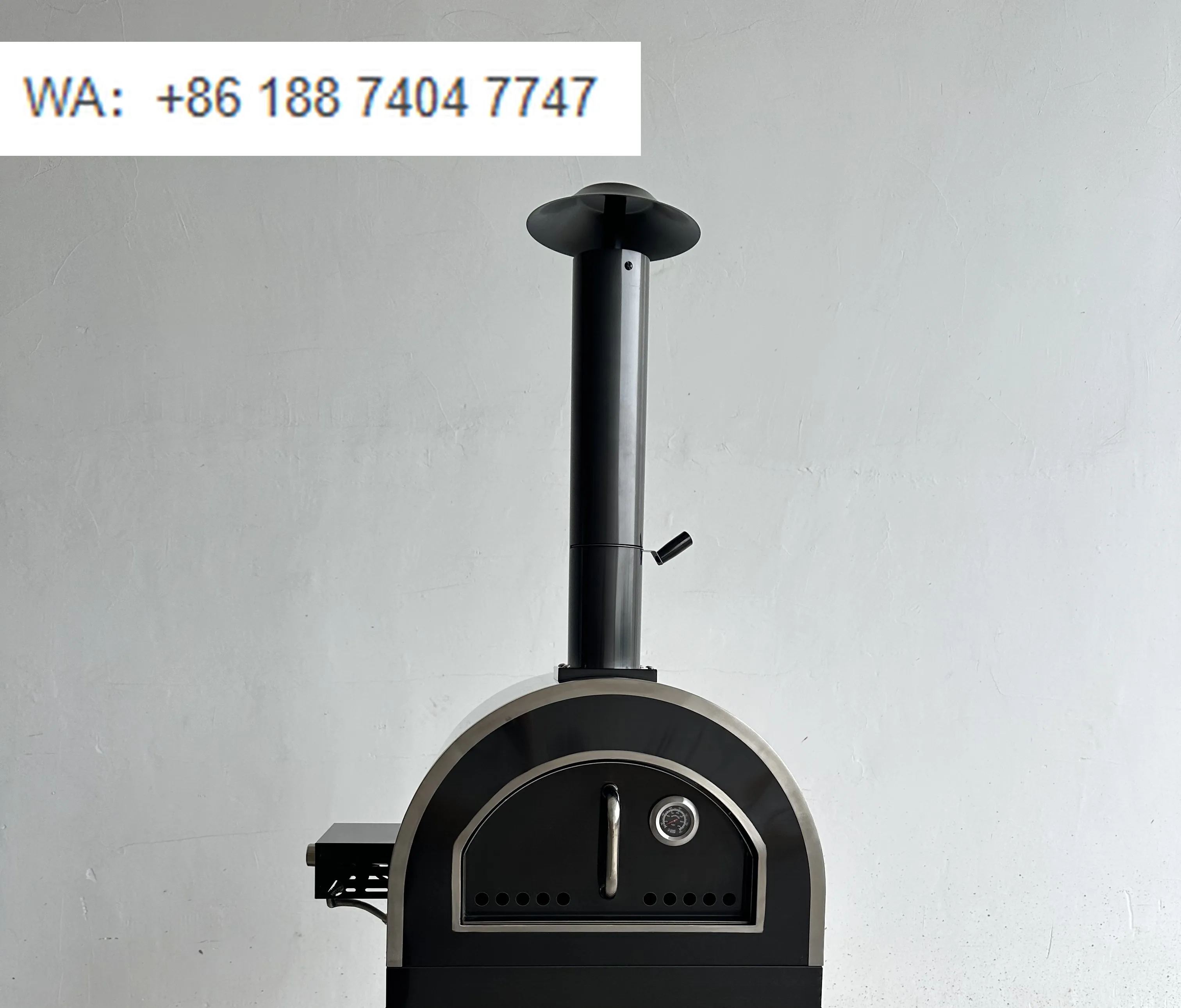

Premium Modern Table Top Stainless Steel Gas Pizza Oven & BBQ Grill with 5KW High Heat Output Trolley Easy Install