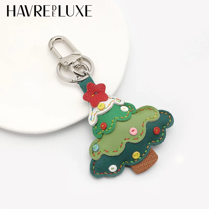 Christmas Charm Cute Christmas Tree Apple Bag Pendant Plush Charm Car Charm Gift Keychain Bag Accessories