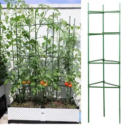 12pc Garden Vegetable Stakes Plant Cages To Support Plant Growth Anti Overturning Tomato Cages For Vertical Climbing Of Plants
