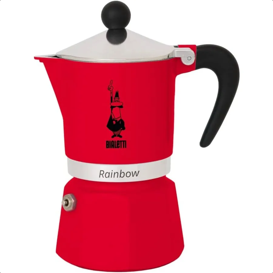 

Радуга: плита Espro Maker Moka Pot Итальянская кофеварка 3 Espro Shots 4,3 унции 130 мл Алюминий Красный