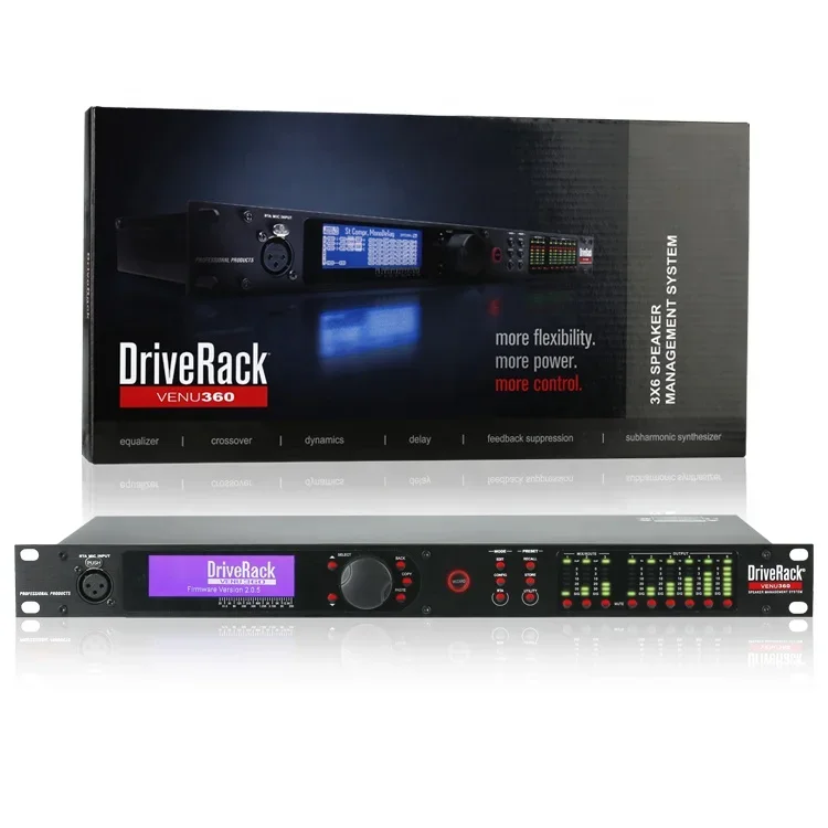 High Quality VENU360 Pro Audio Driver Rack Professional Audio Processor 3 In 6 Out